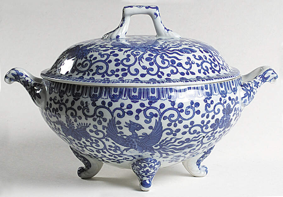 Phoenix Bird #1 Rice Tureen by Japan-1