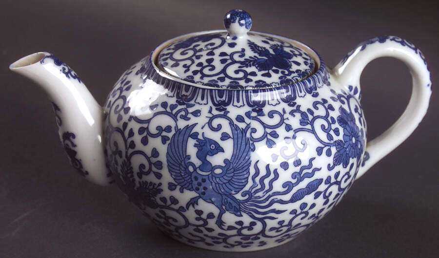 Phoenix Bird Unknown Shape #1 Teapot & Lid by Japan-1
