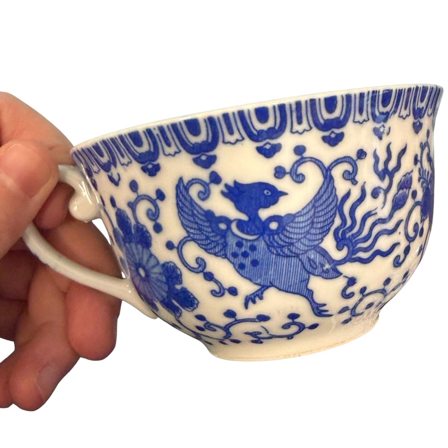 Phoenix Bird Flat Cup by Japan-1