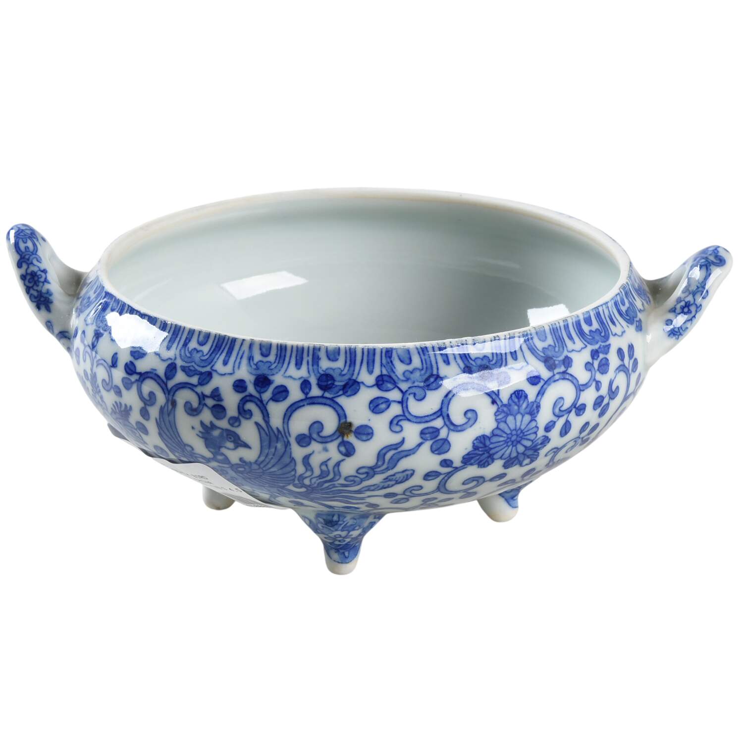 Phoenix Bird Footed Round Vegetable No Lid by Japan-1