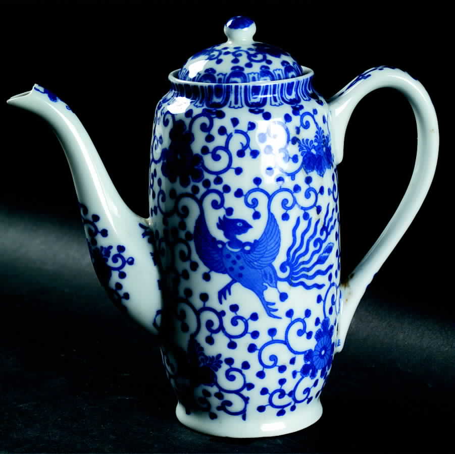 Phoenix Bird Mini Coffee Pot & Lid by Japan-1