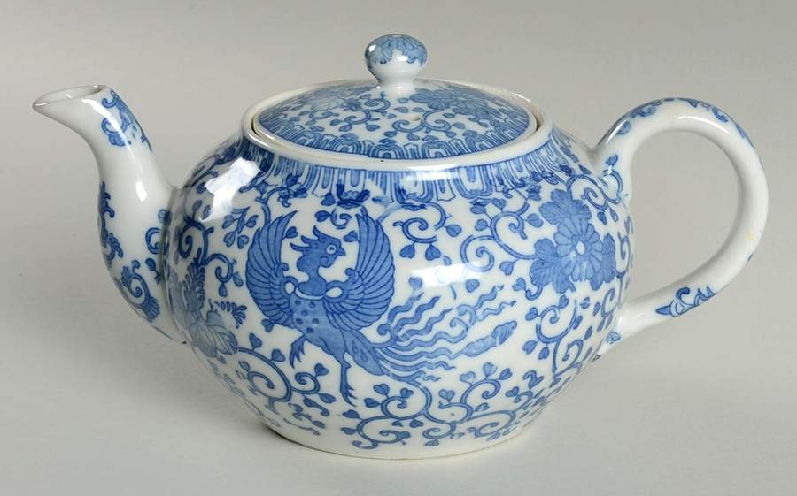 Phoenix Bird Teapot & Lid W/Infuser by Japan-1