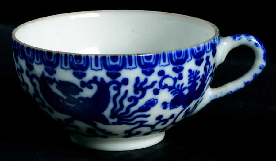Phoenix Bird Flat Demitasse Cup by Japan-1