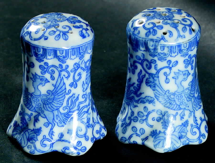 Phoenix Bird #10A Salt & Pepper Set by Japan-1