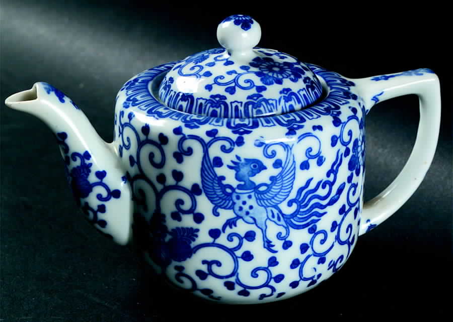 Phoenix Bird Child's #4 Teapot & Lid by Japan-1
