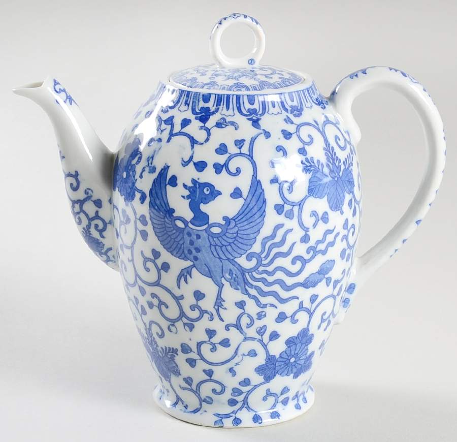 Phoenix Bird Coffee Pot & Lid by Japan-1