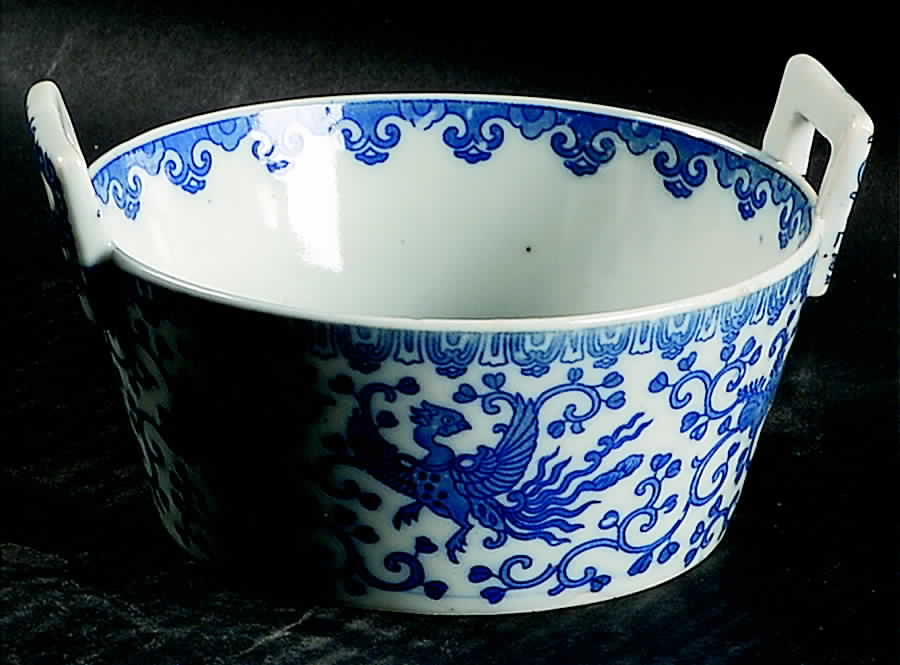 Phoenix Bird Open Butter Tub by Japan-1