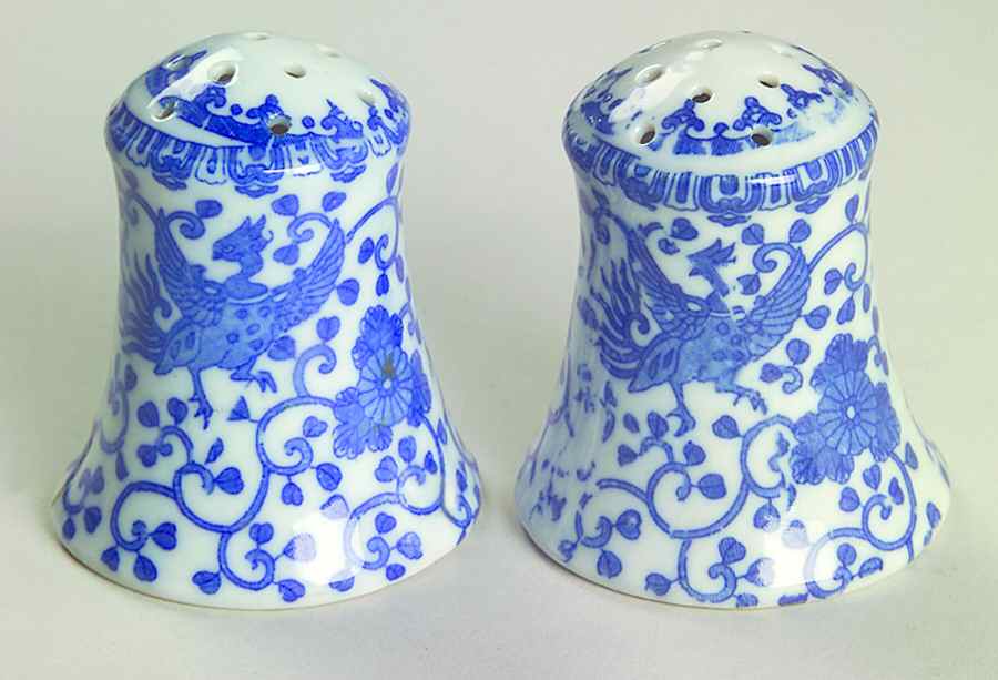 Phoenix Bird #7A Salt & Pepper Set by Japan-1