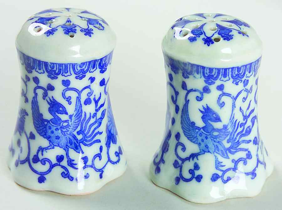 Phoenix Bird #11 Salt & Pepper Set by Japan-1