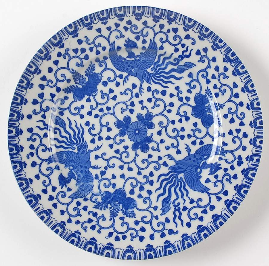 Phoenix Bird Luncheon Plate by Japan-1