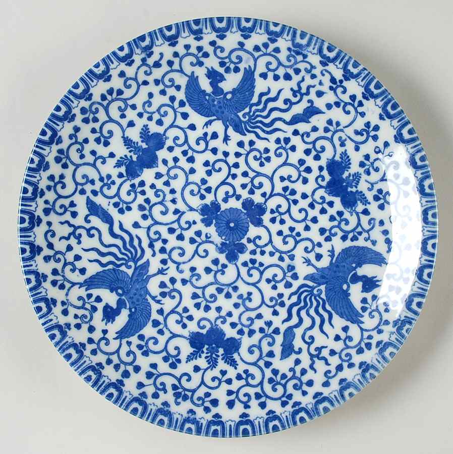 Phoenix Bird 11" Chop Plate (Round Platter) by Japan-1