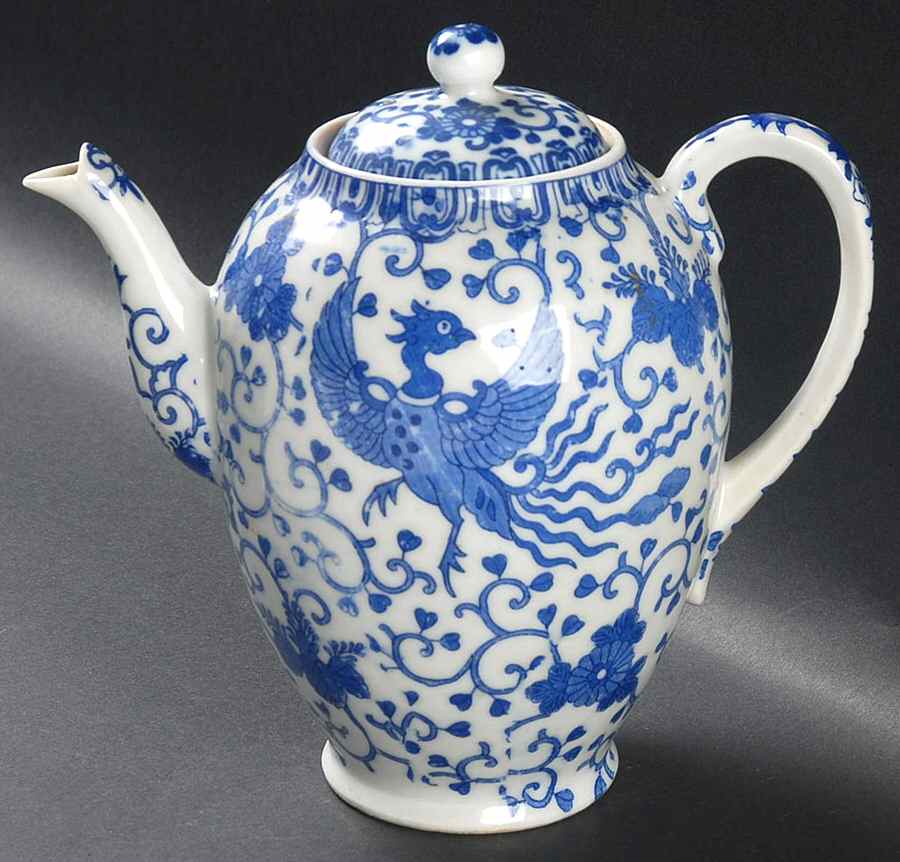 Phoenix Bird Coffee Pot & Lid by Japan-1