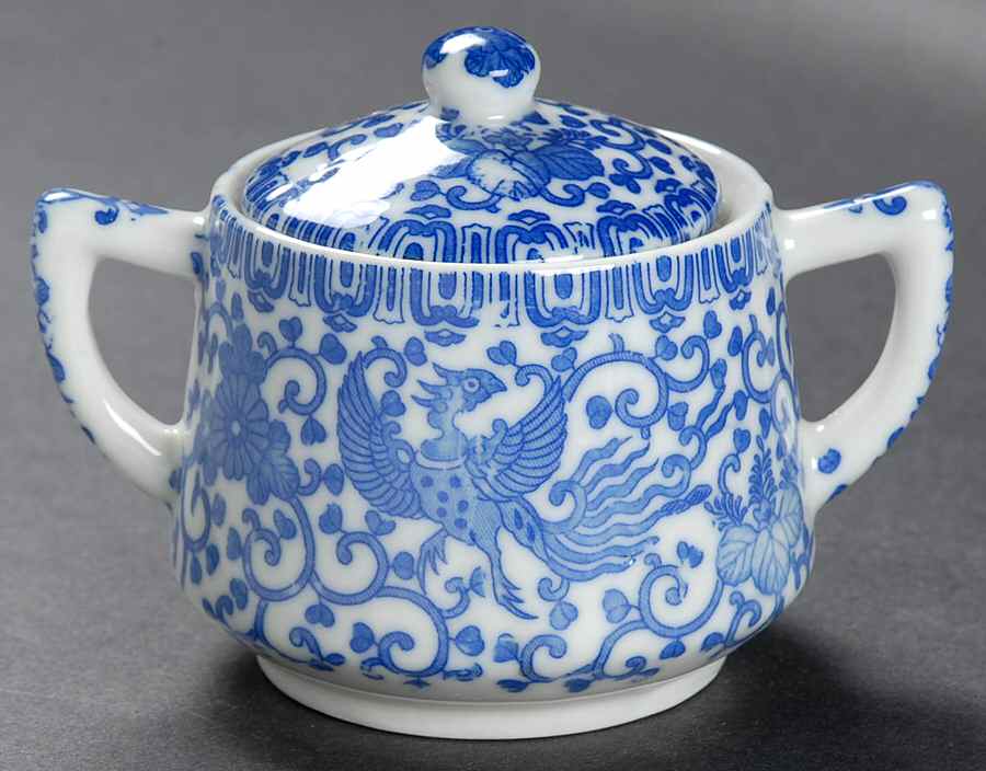 Phoenix Bird Child's #5 Sugar Bowl & Lid by Japan-1