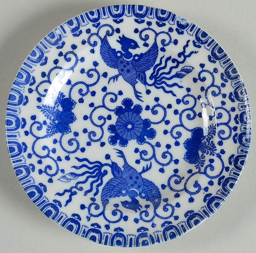 Phoenix Bird Child's Plate by Japan-1