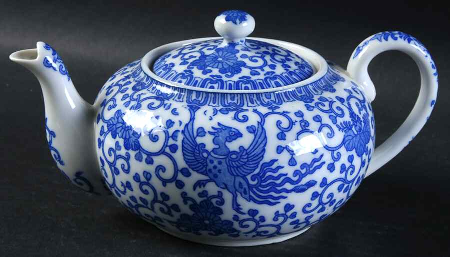 Phoenix Bird Mini Teapot & Lid by Japan-1