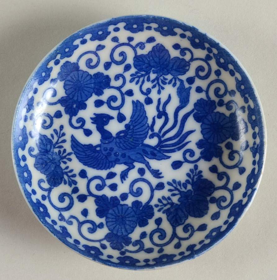 Phoenix Bird Butter Pat by Japan-1