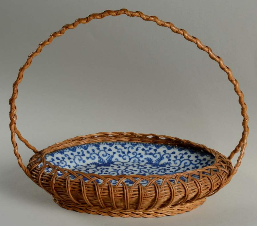 Phoenix Bird 10" Wicker Basket (Uses PL9) by Japan-1