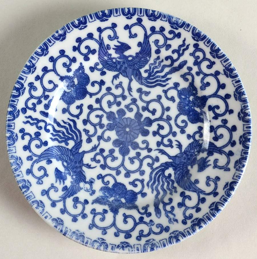 Phoenix Bird Bread & Butter Plate by Japan-1
