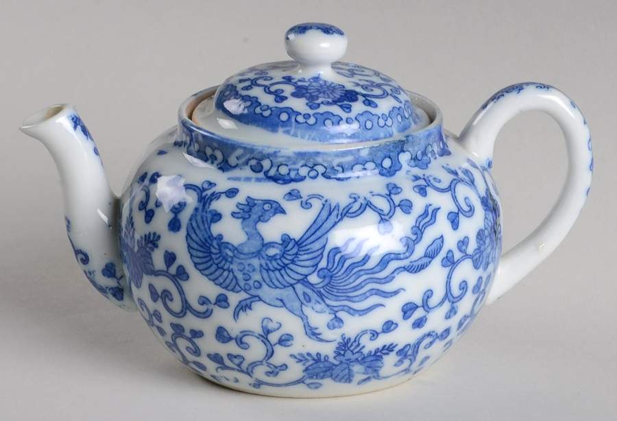 Phoenix Bird Child's Teapot & Lid by Japan-1