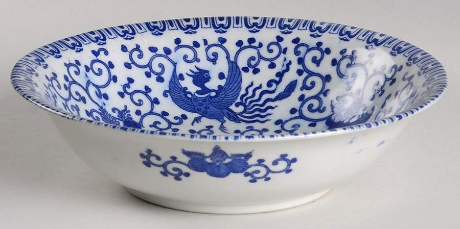 Phoenix Bird Large Fruit Bowl by Japan-1