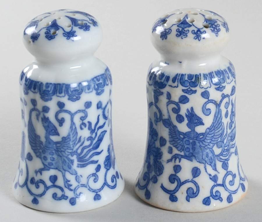 Phoenix Bird #9A Salt & Pepper Set by Japan-1