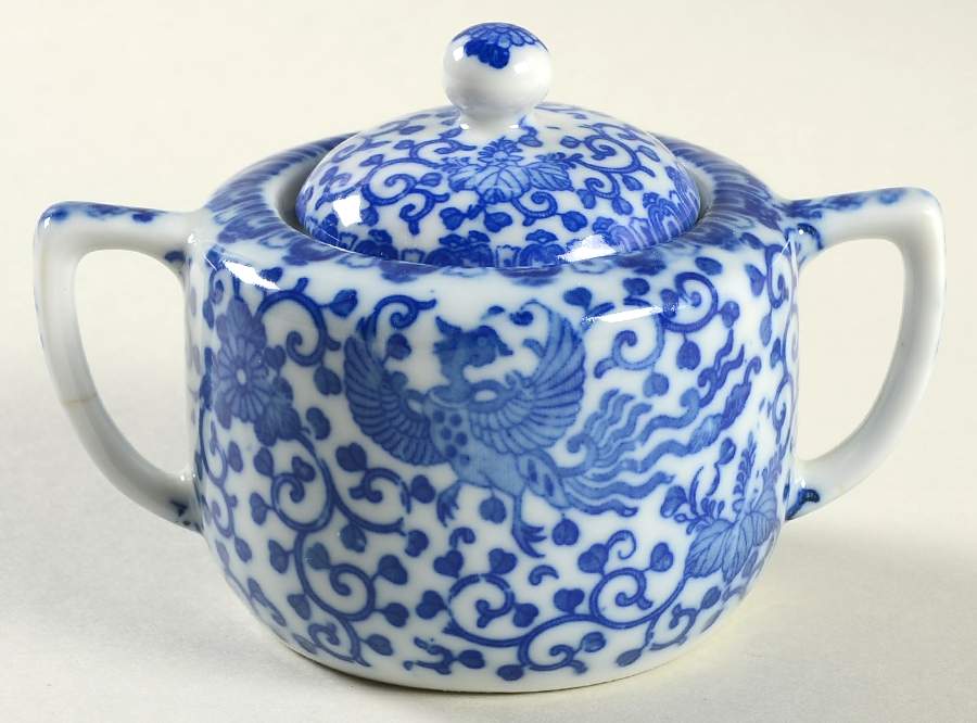 Phoenix Bird Child's #4 Sugar Bowl & Lid by Japan-1