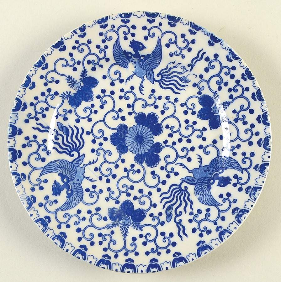 Phoenix Bird Luncheon Plate by Japan-1
