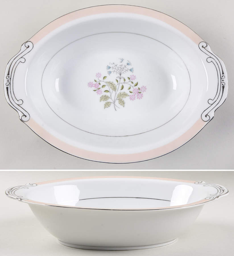 Phyllis 11" Oval Vegetable Bowl by Japan-1