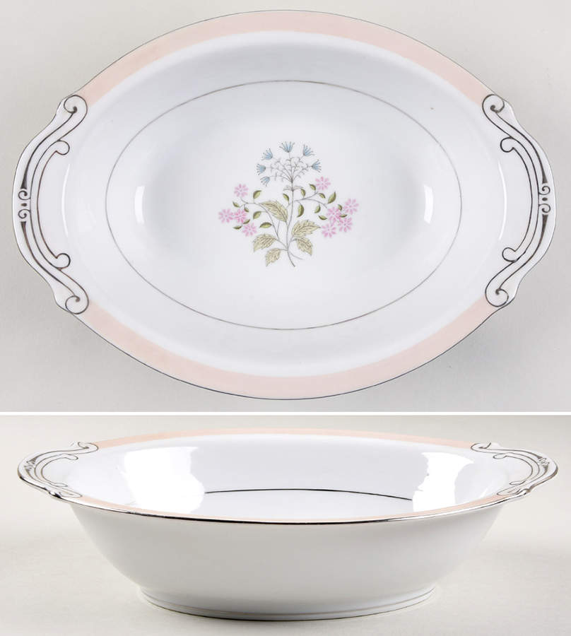 Phyllis 10" Oval Vegetable Bowl by Japan-1
