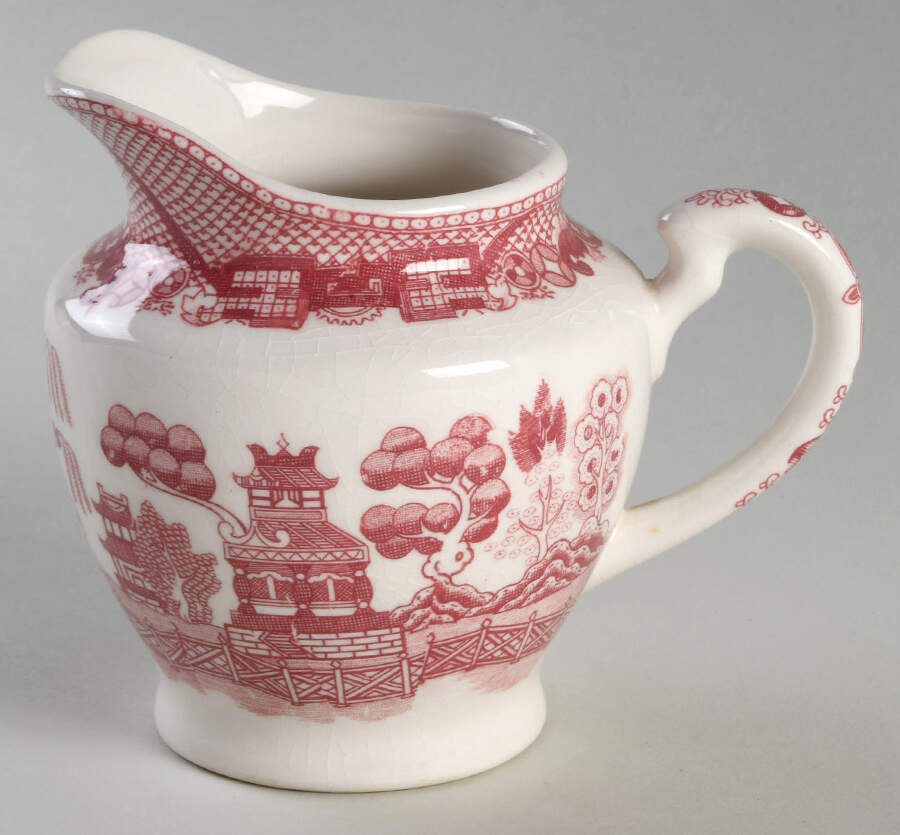Pink Willow (Fine Quality) Creamer by Japan-1
