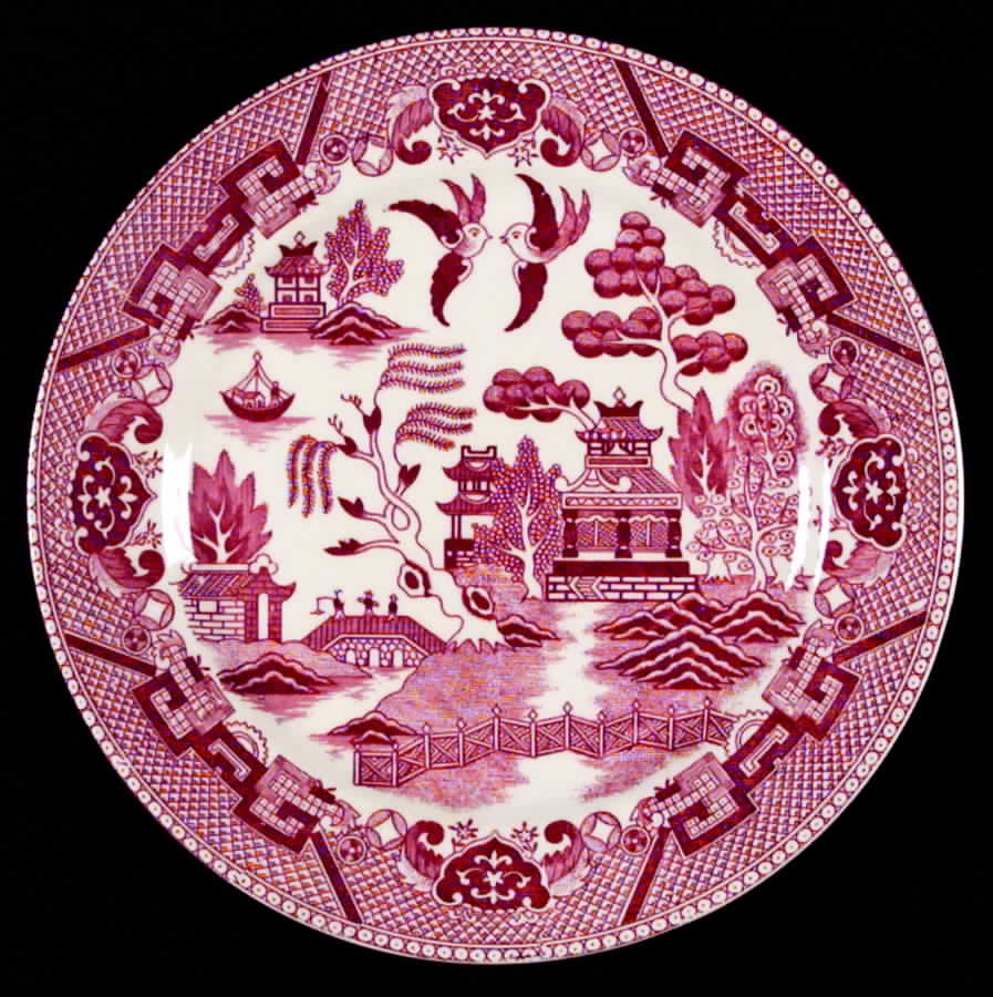 Pink Willow (Fine Quality) Salad Plate by Japan-1