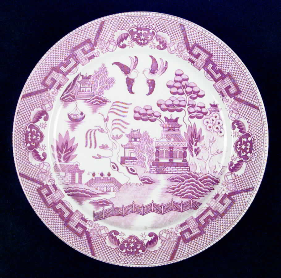 Pink Willow (Fine Quality) Dinner Plate by Japan-1