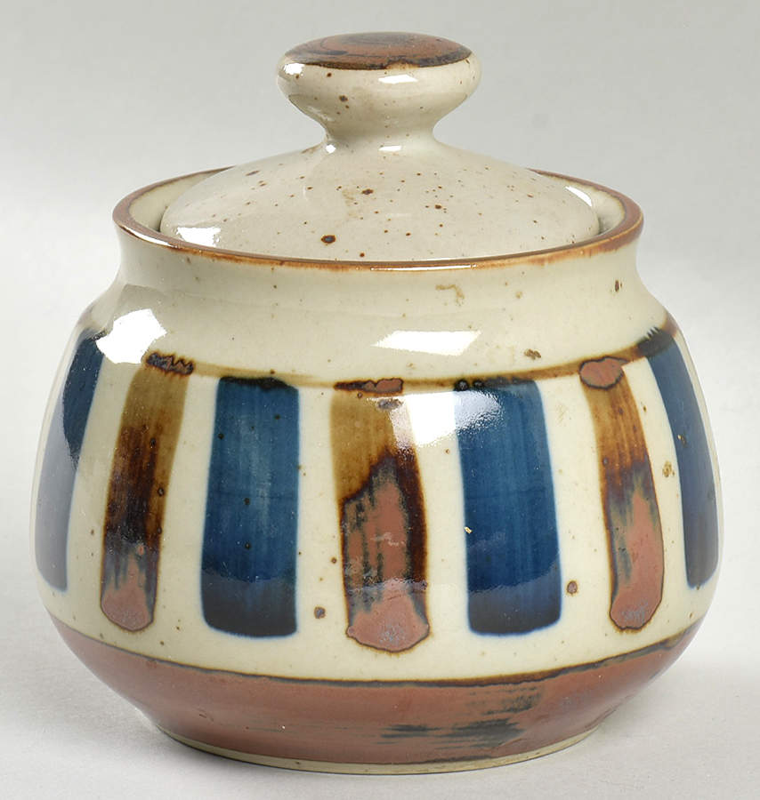 Potters Wheel Sugar Bowl & Lid by Sears-1