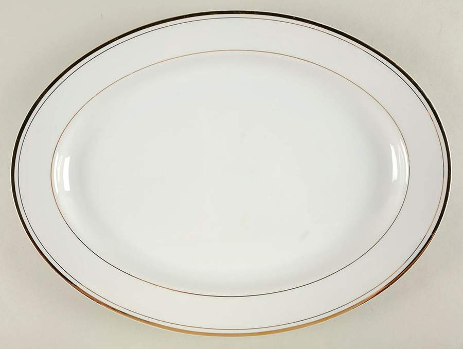 Royale Aurum 16" Oval Serving Platter by Japan-1