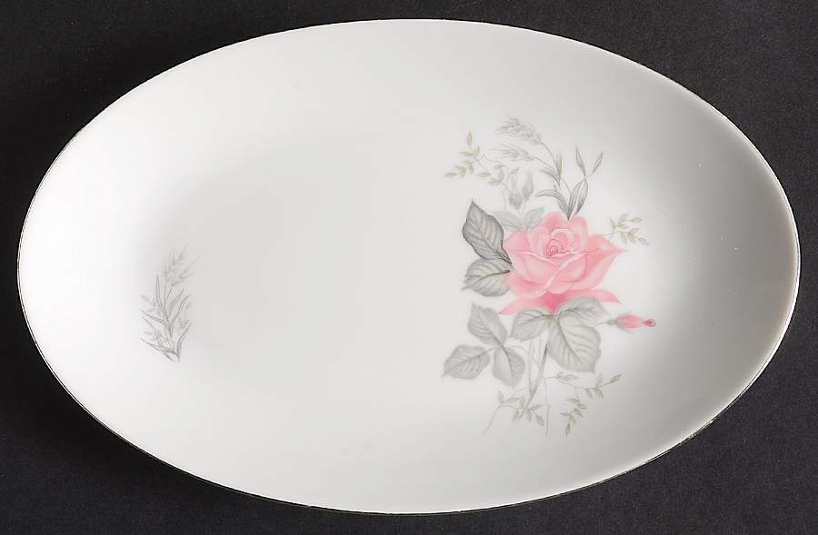 Rose Bouquet (Coupe) Relish/Gravy Underplate by Japan-1