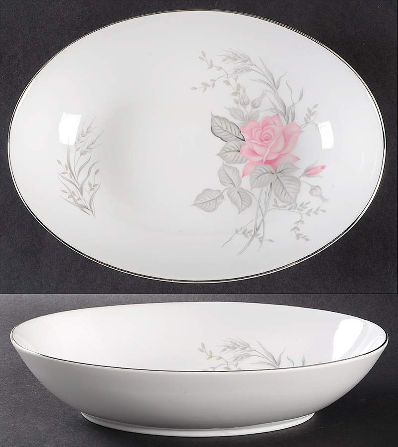 Rose Bouquet (Coupe) 10" Oval Vegetable Bowl by Japan-1