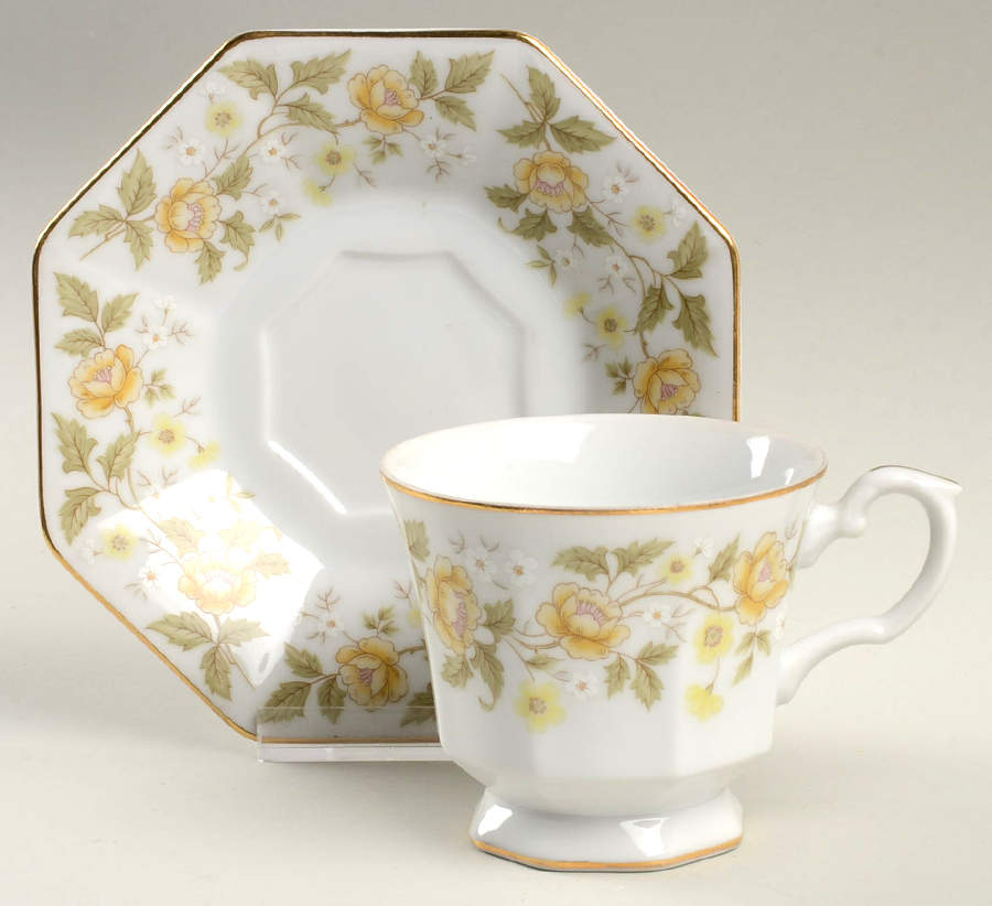 Rose Marie (Octagonal) Footed Cup & Saucer Set by Octagonal Originals-1