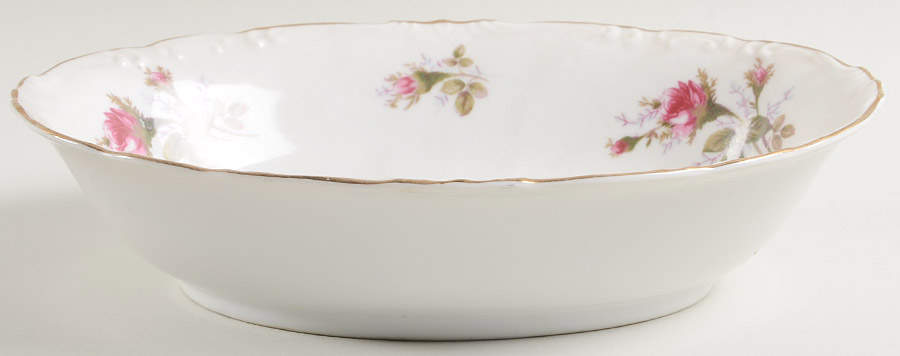 Rose 10" Oval Vegetable Bowl by Japan-1