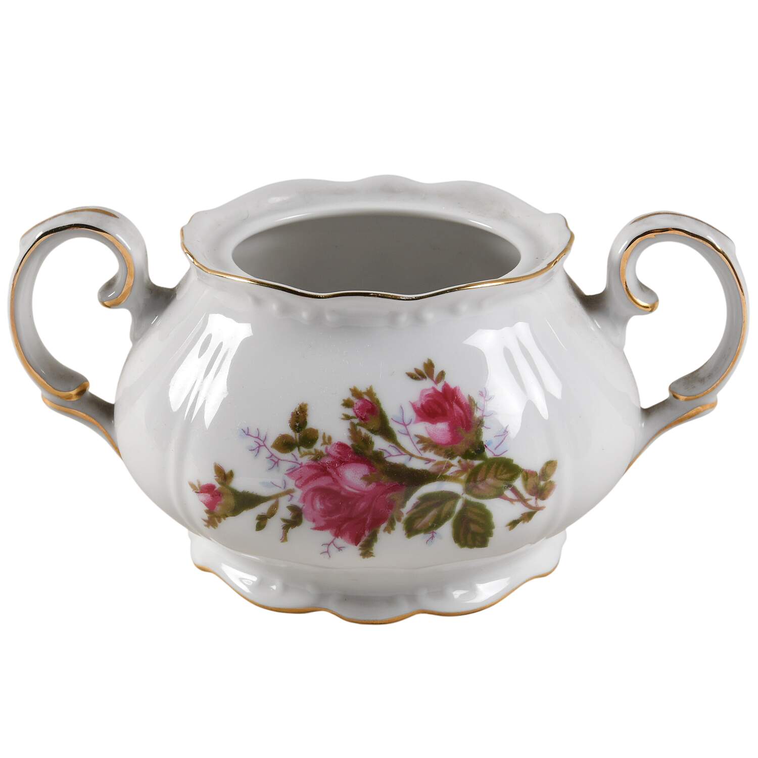 Rose Sugar Bowl No Lid by Japan-1