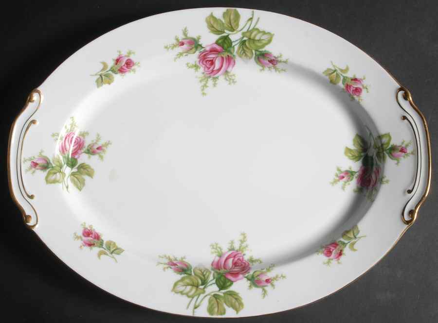 Roselea 16" Oval Serving Platter by Japan-1