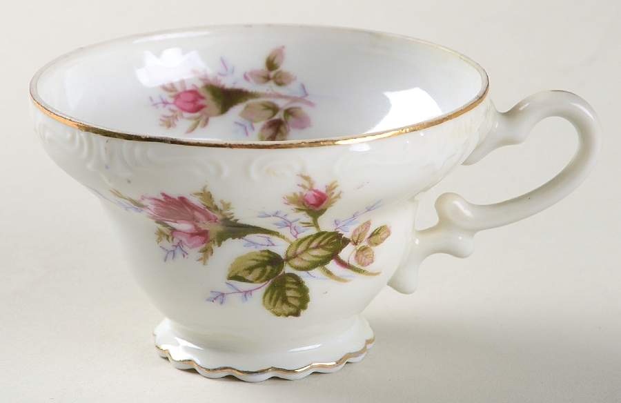 Rosemarie (Scalloped, Pink Flowers) Snack Cup by Japan-1
