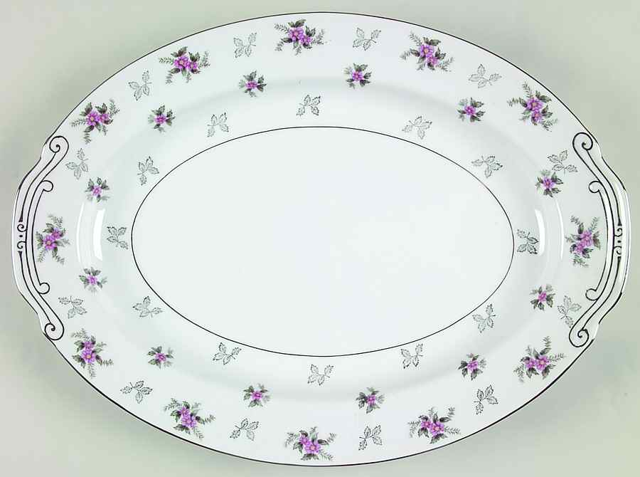 Rosemere 16" Oval Serving Platter by Japan-1