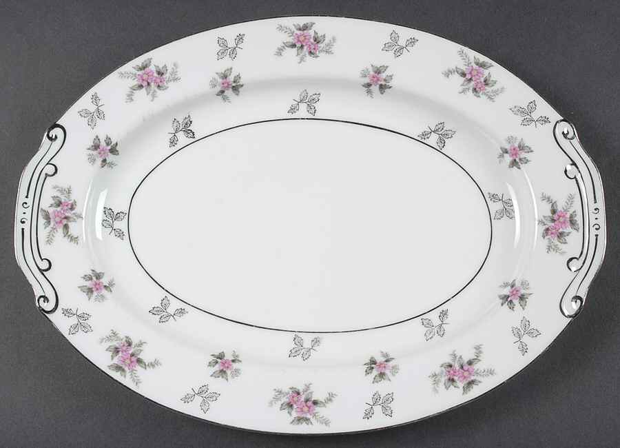 Rosemere 12" Oval Serving Platter by Japan-1