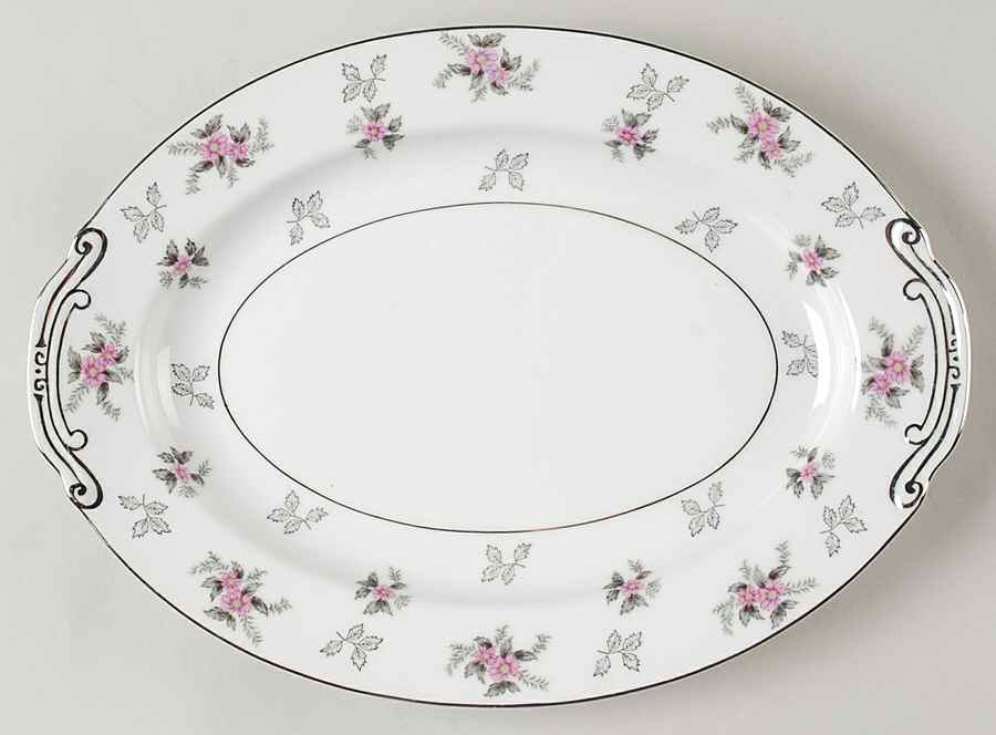 Rosemere 12" Oval Serving Platter by Japan-1
