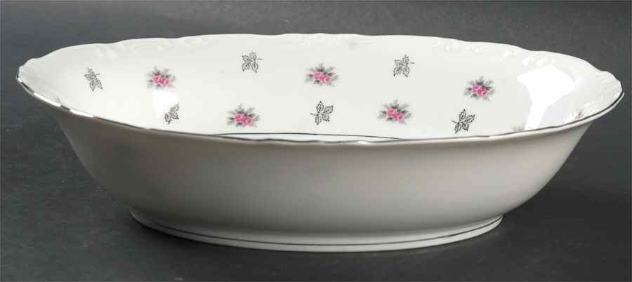 Rosette 10" Oval Vegetable Bowl by Japan-1