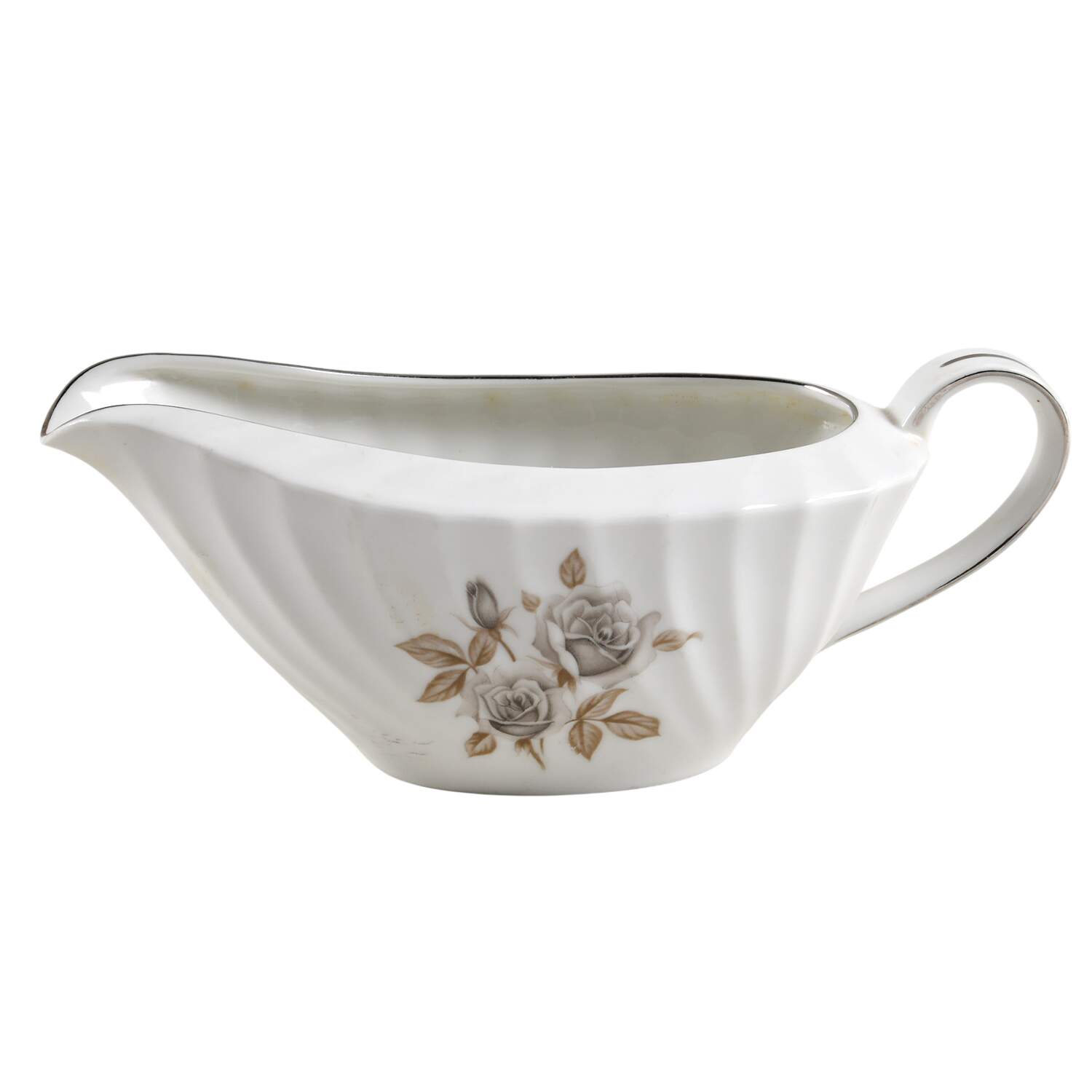 Rose of Sharon Gravy Boat by Japan-1