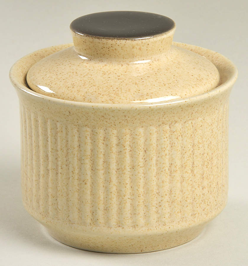 Sandalwood Sugar Bowl & Lid by Sears-1