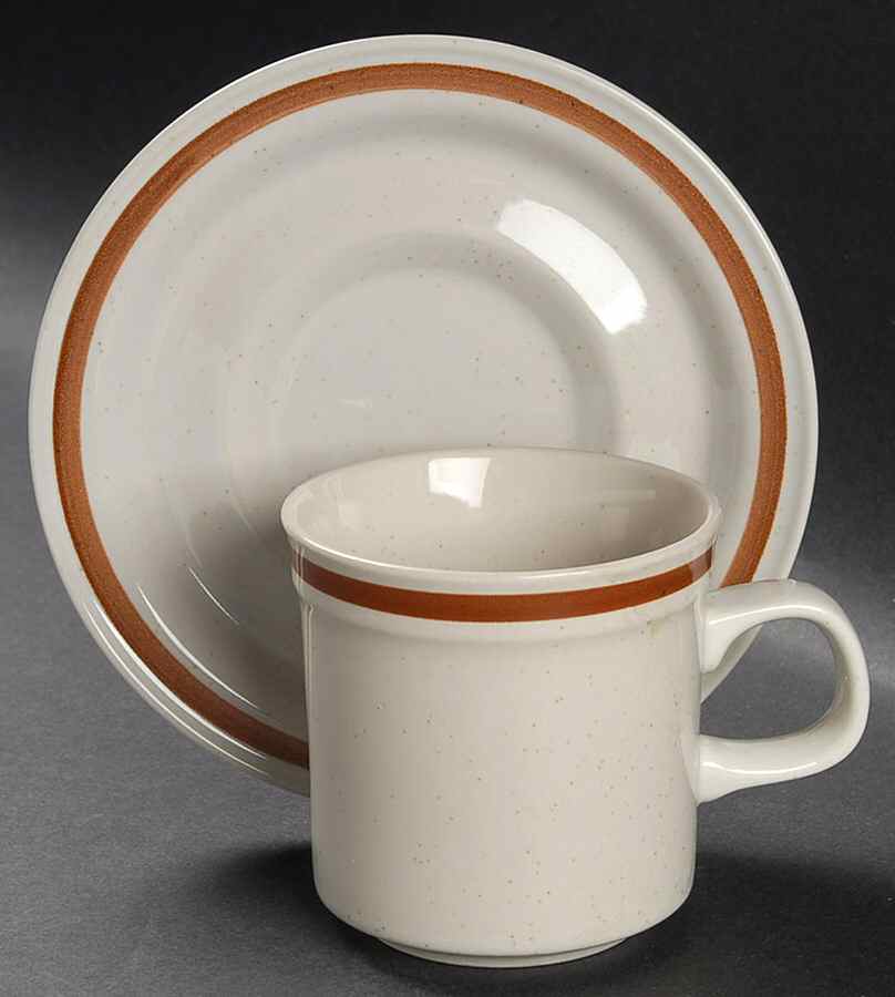 Sanibel Flat Cup & Saucer Set by Japan-1