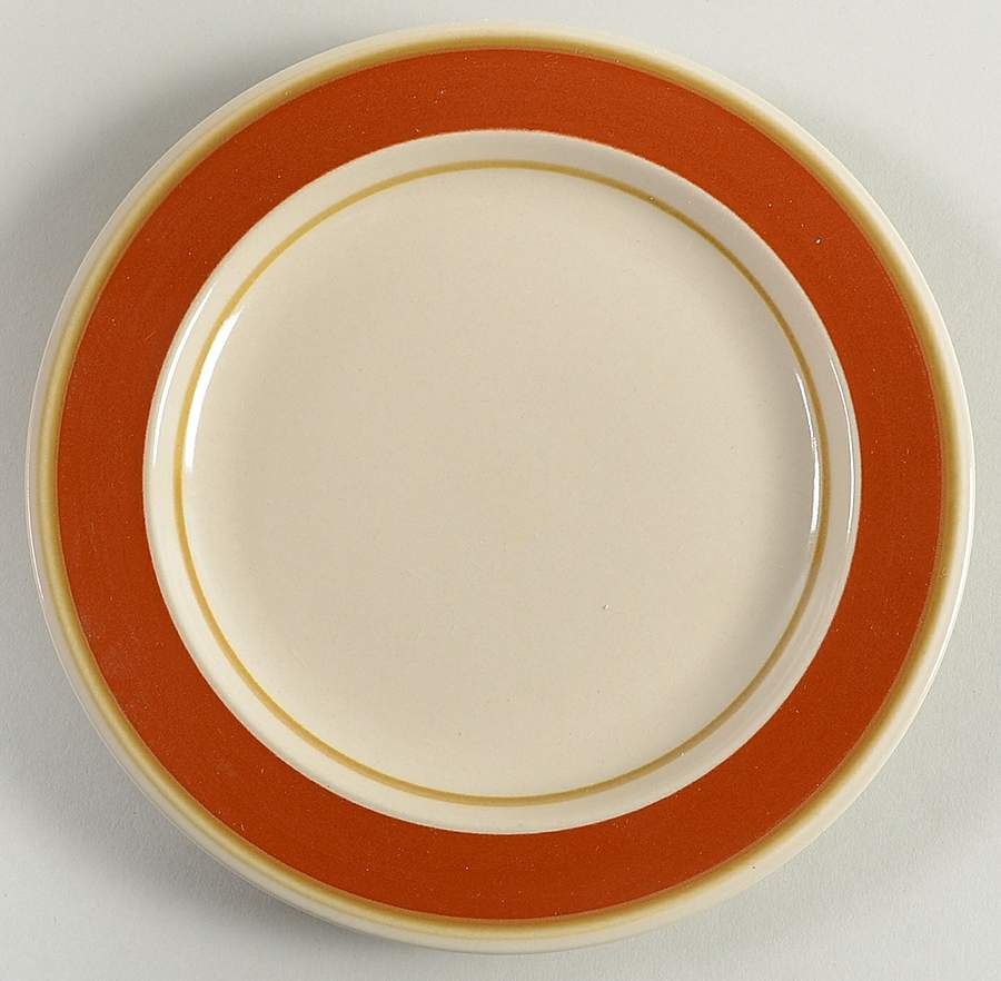 Sienna (Wide Band) Salad Plate by Japan-1
