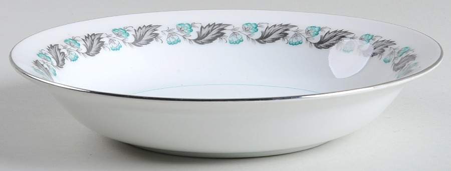 Silver Wreath Coupe Soup Bowl by Japan-1